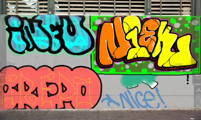 Graffiti artwork by Okeys