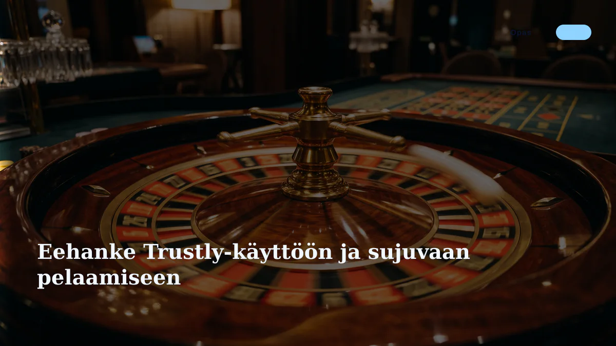 Eehanke Trustly-käyttöön ja sujuvaan pelaamiseen