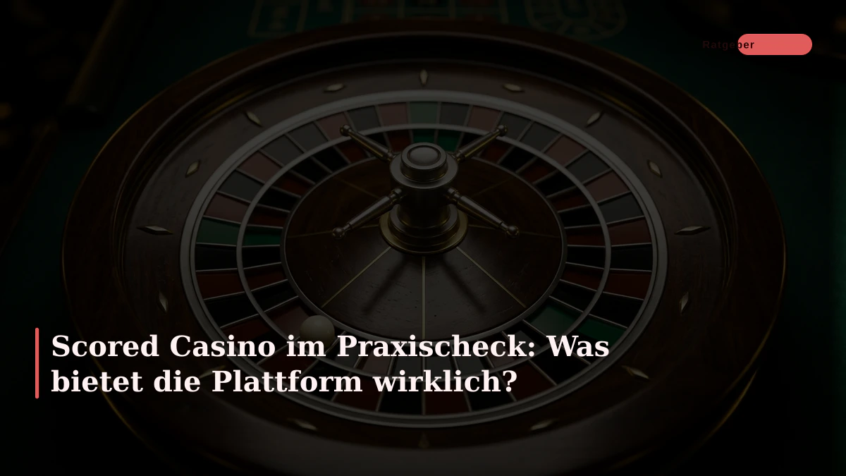 Scored Casino im Praxischeck: Was bietet die Plattform wirklich?