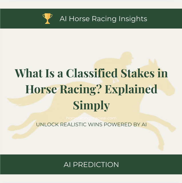 What Is a Classified Stakes in Horse Racing? Explained Simply