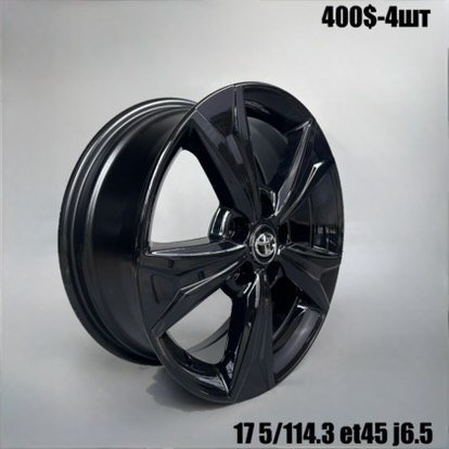 Диски Відновлені | O3021 Диски 17" 5*114.3 6.5J ET45 DIA 60.1 Black Gloss R17 5*114.3 — купити у Львові