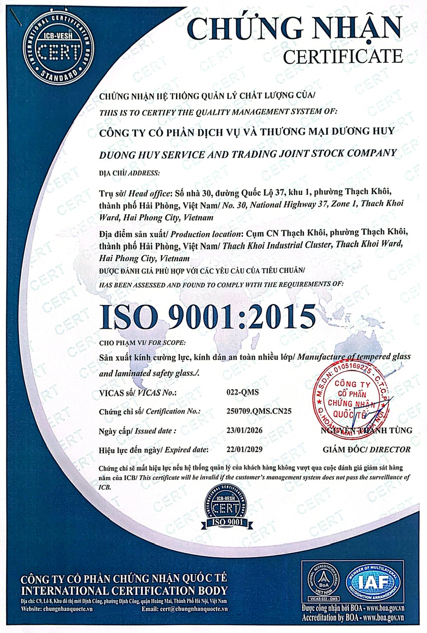 Chứng nhận ISO 9001
