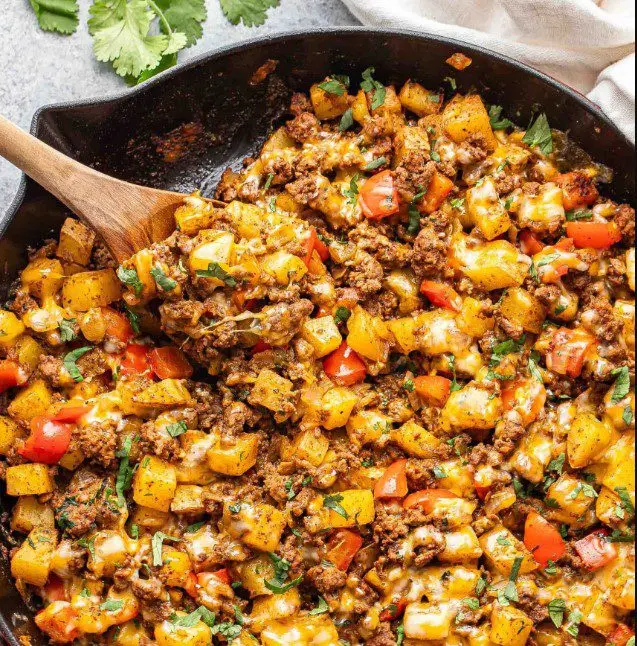 How to Make Southwest Ground Beef & Potatoes