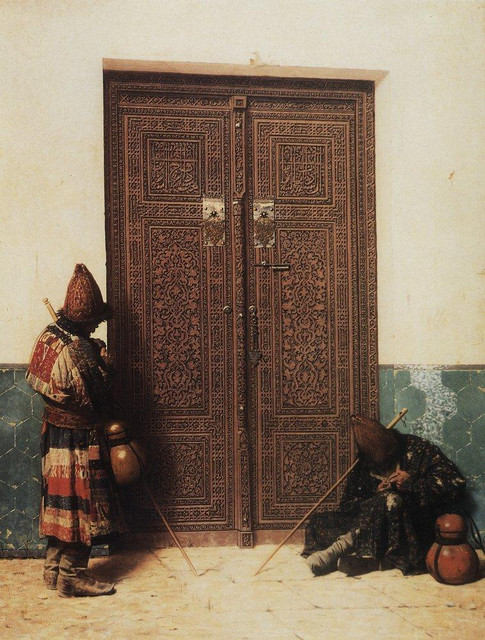 У дверей мечети 1873.jpg