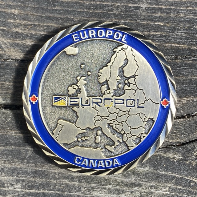 RCMP Europol Challenge Coin - back