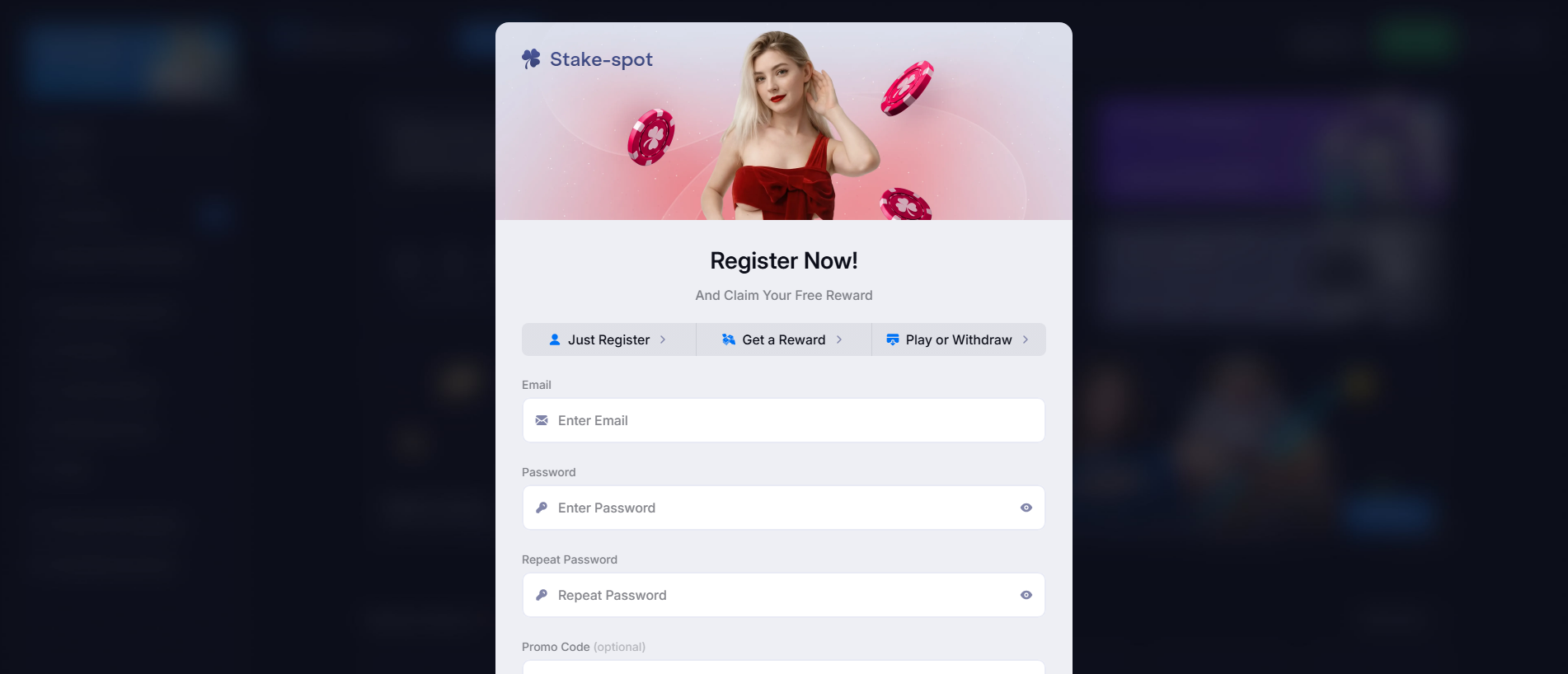 Screenshot of stake-spot.com