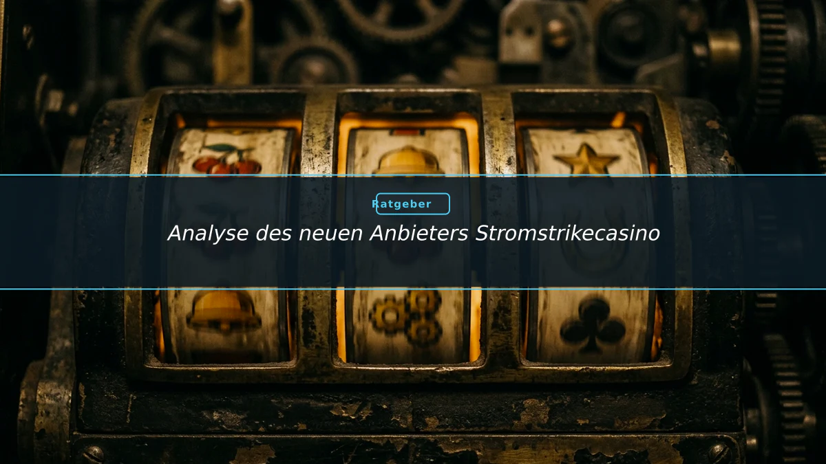Analyse des neuen Anbieters Stromstrikecasino