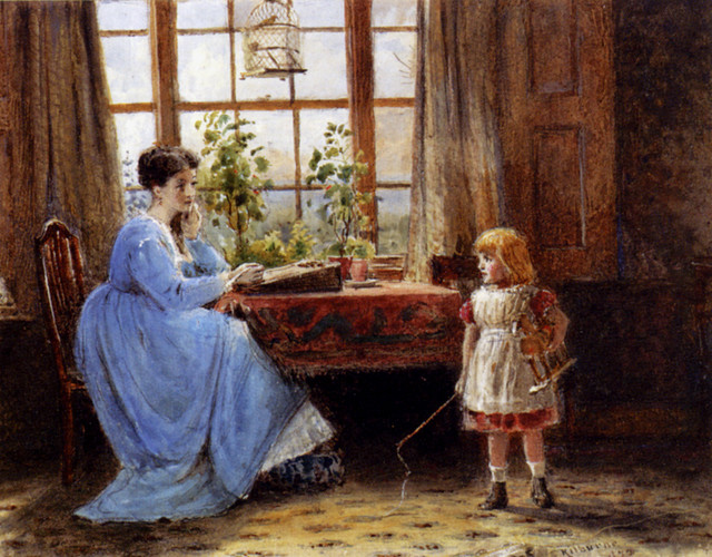Kilburne George Goodwin A Mother And Child In An Interior