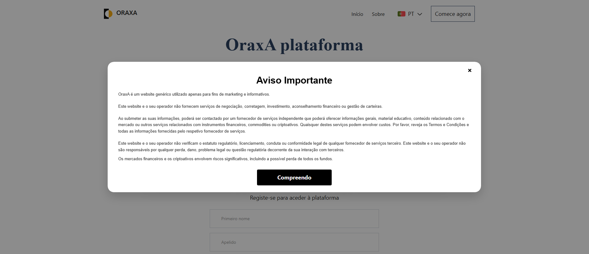 Stored capture of oraxa-pt.live