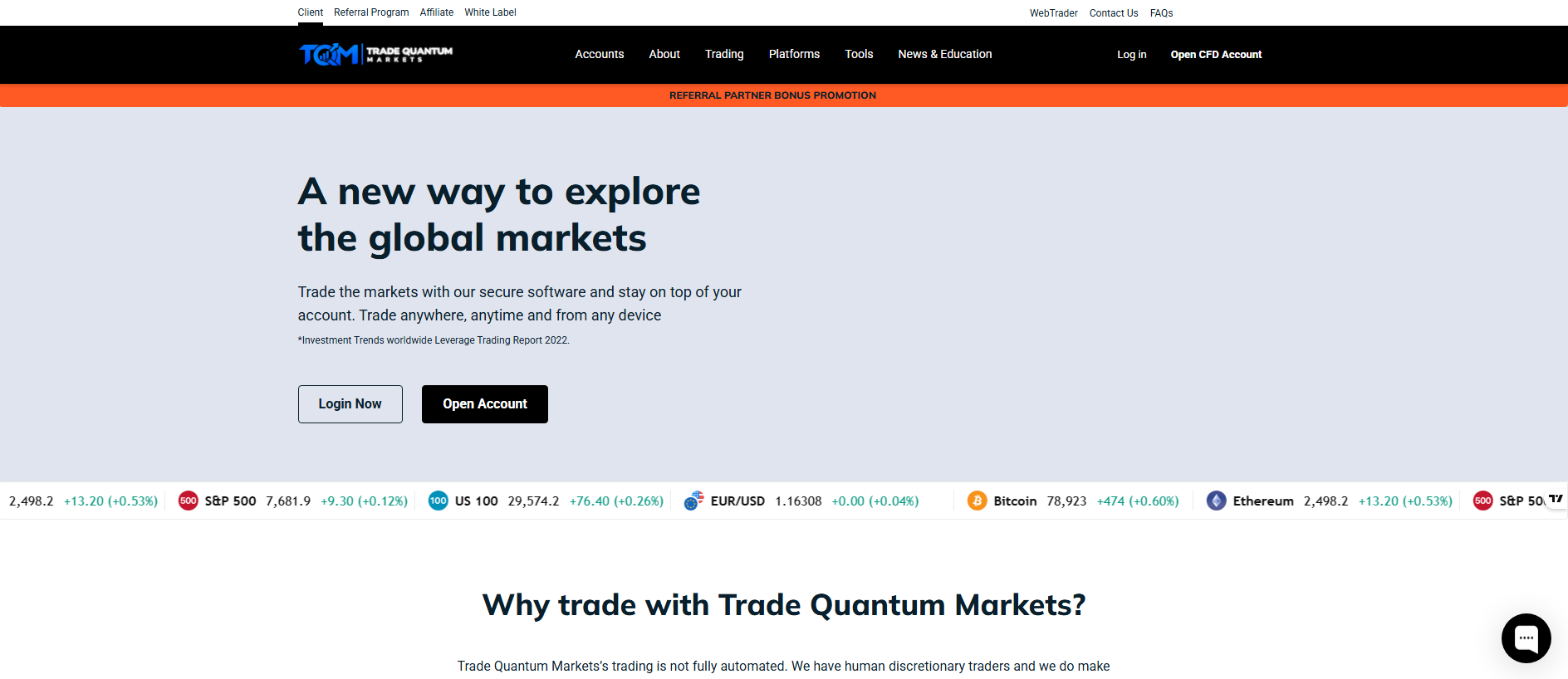 Stored capture of tradequantummarkets.com