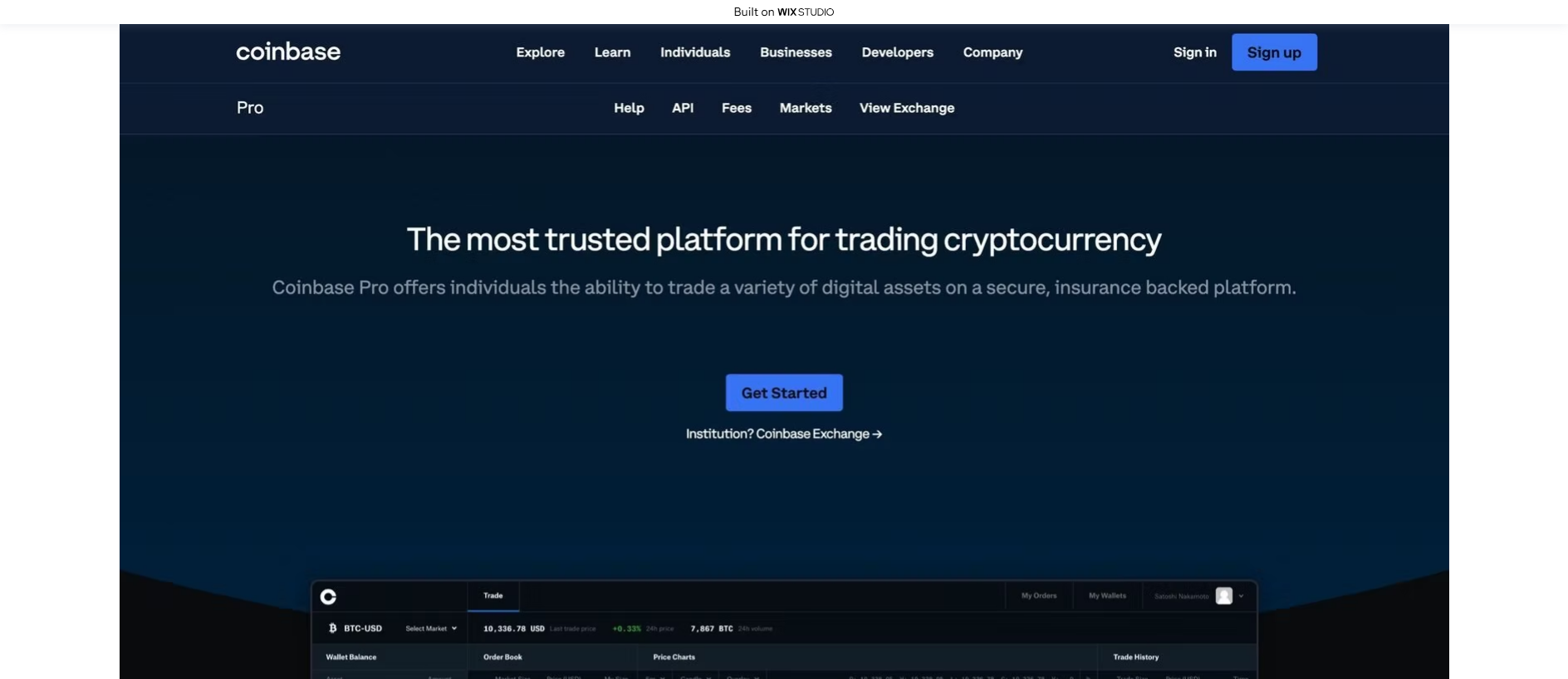 Screenshot of startedbasepro.wixstudio.com