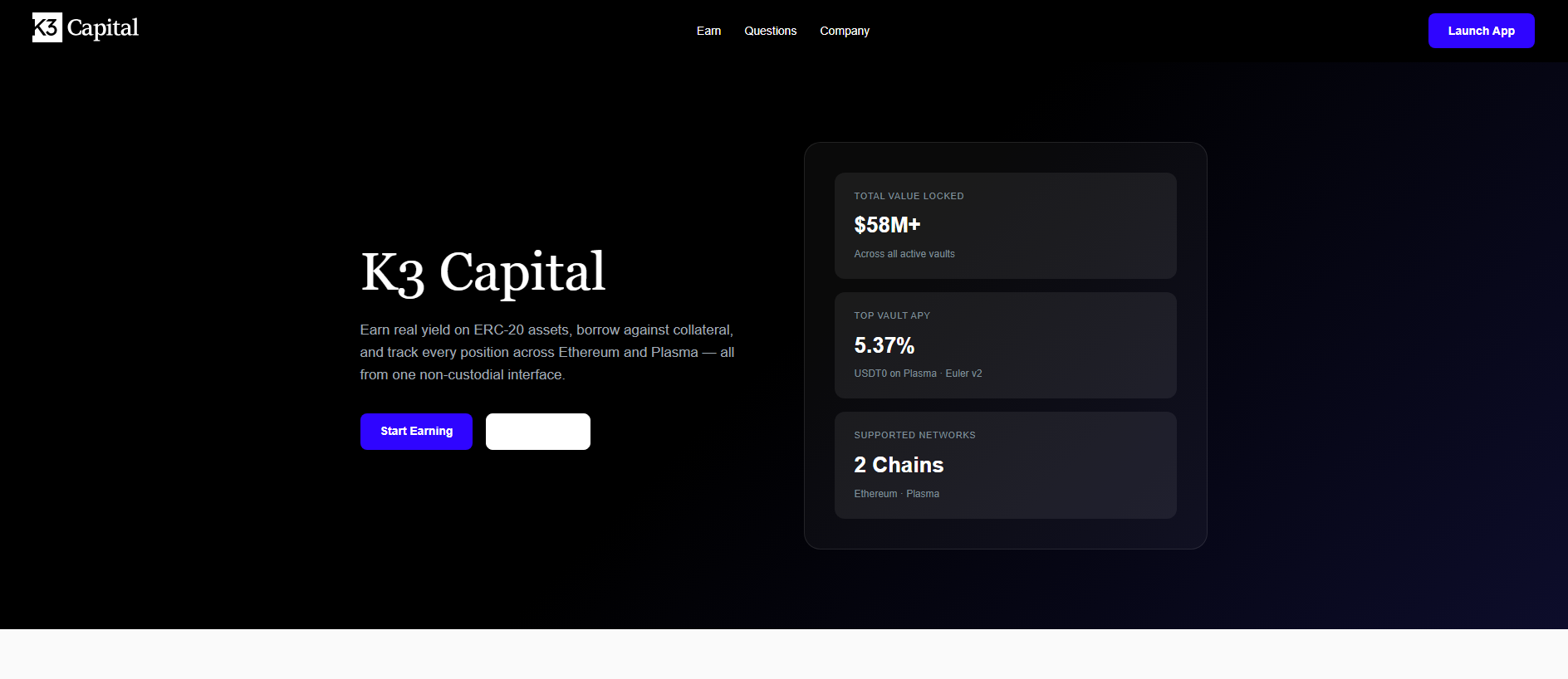 Stored capture of k3-capital.net