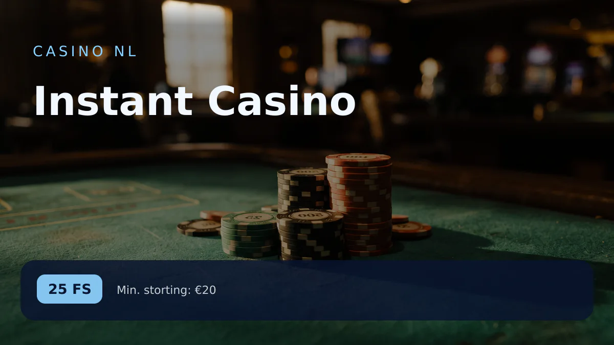 Instant Casino — welkomstbonus 200% tot €7.500 + 25 FS, betalingen: Visa, Mastercard, Sofort, Giropay, Pix