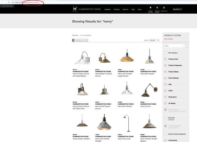 Clicking the link from the Gallery view goes to the correct URL