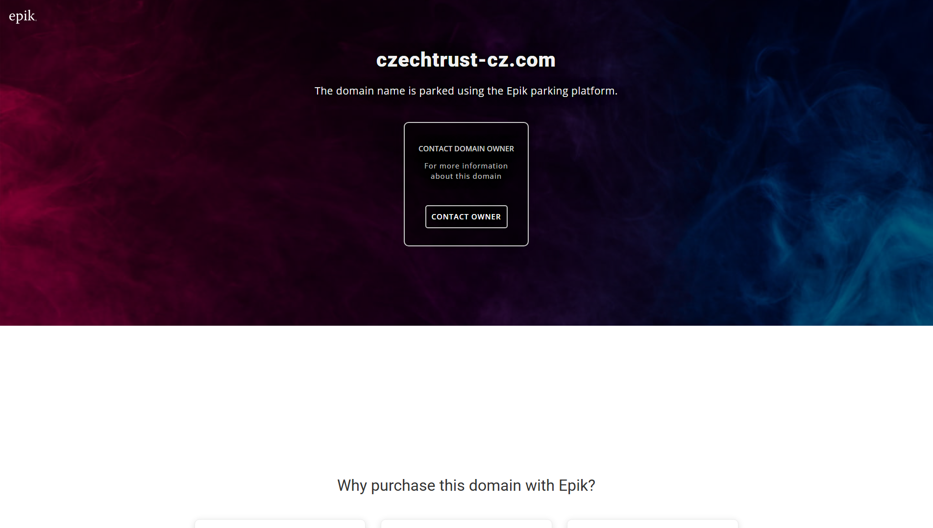 Stored capture of czechtrust-cz.com