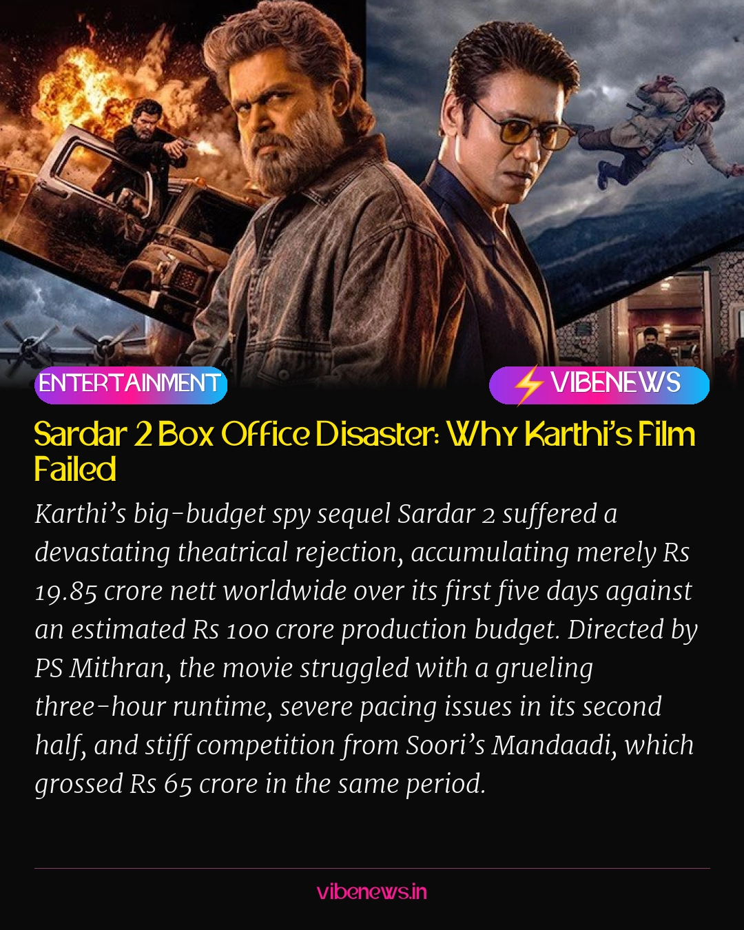 Sardar 2 Box Office Disaster: Why Karthi’s Film Failed