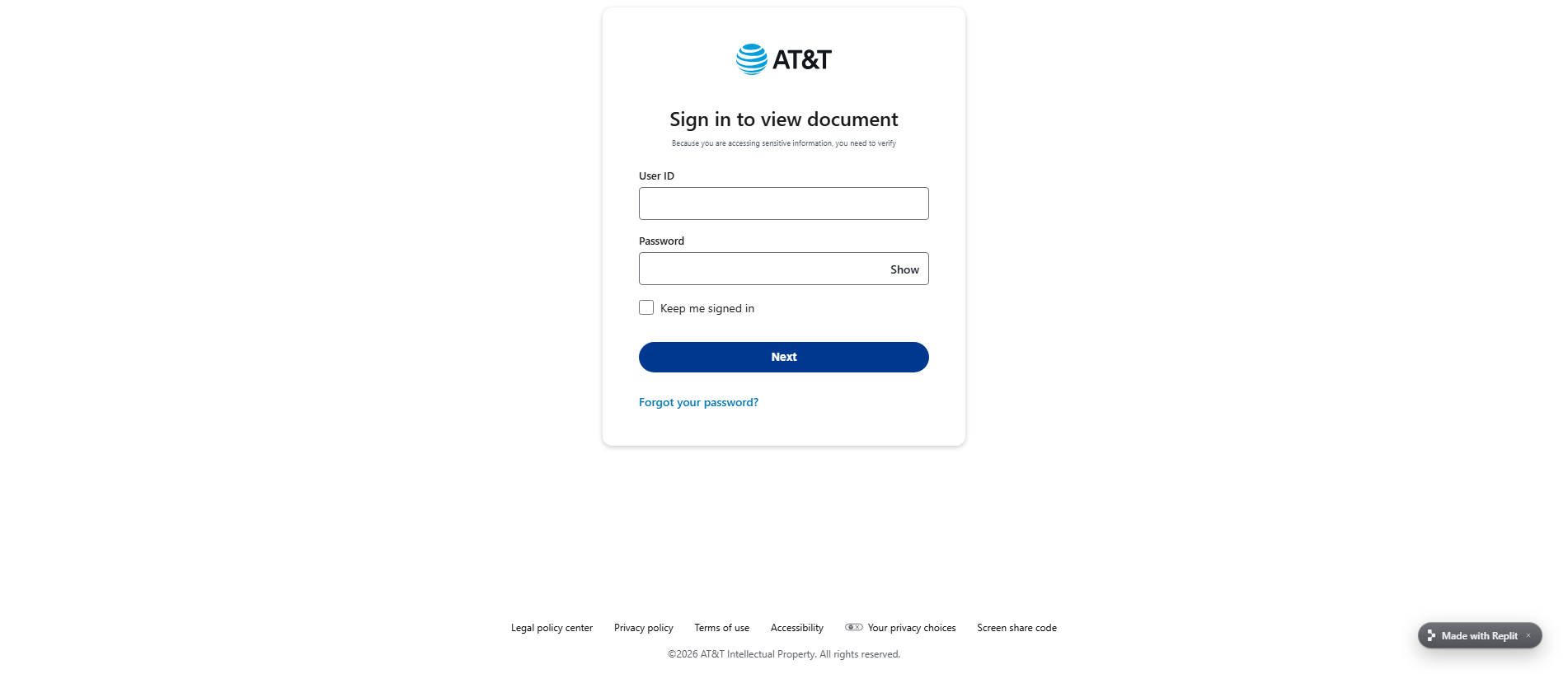 Forensic screenshot of simple-docs--webmailprompt1.replit.app showing the phishing page layout