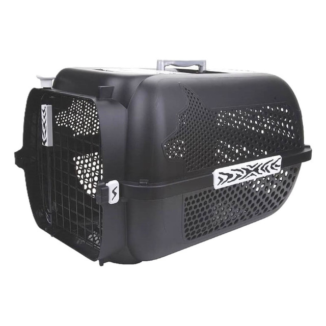 Guacal Para Perro Dogit Diseño Atigrado Talla L Negro