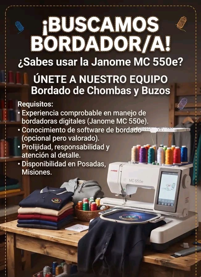 Se busca Bordador/a en Posadas