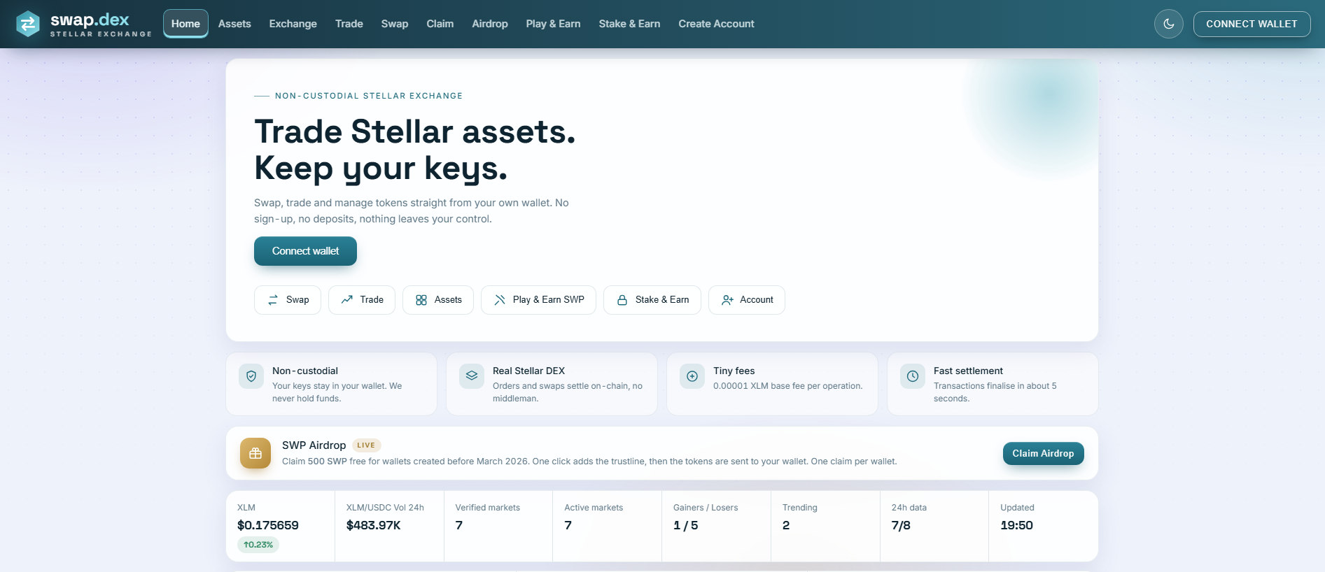 Stored capture of stellardex.site