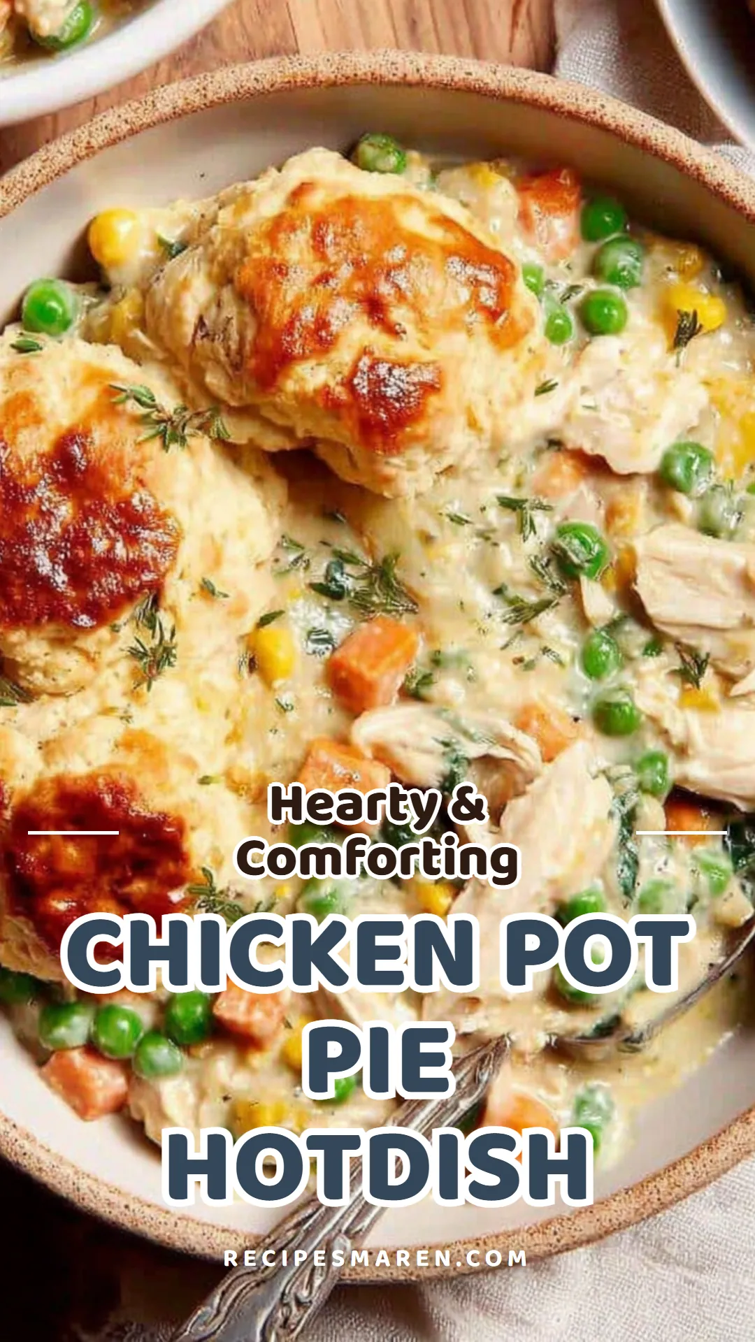This comforting chicken pot pie hotdish combines tender chicken, hearty vegetables, and a flaky crust for a satisfying meal that everyone will love. With simple ingredients and easy preparation, this dish is perfect for family dinners or gatherings. It's a delicious way to enjoy a classic favorite in a new form. Serve it warm and watch as your loved ones dig in. Click to discover the full recipe!