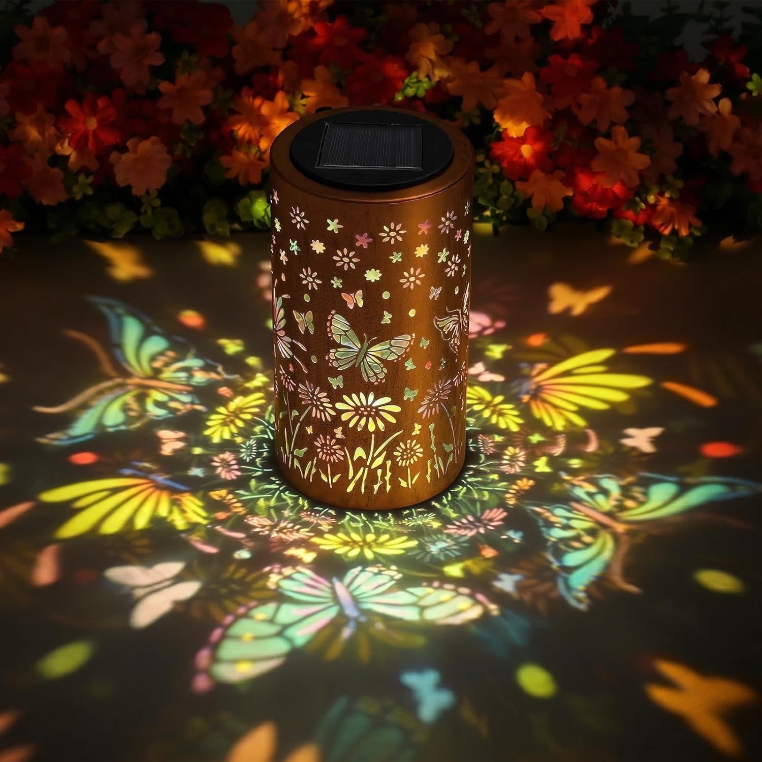 Colorful Butterfly Solar Lanterns Outdoor Waterproof Garden Decor