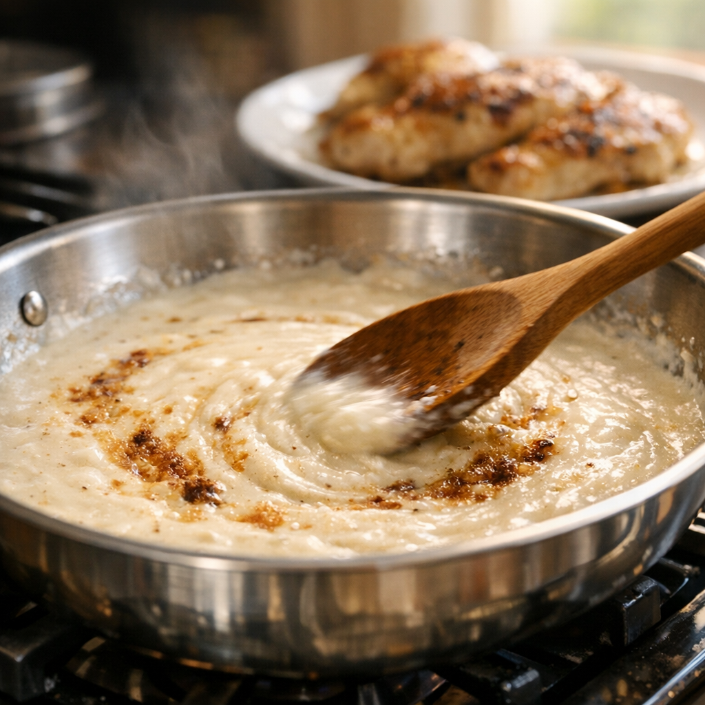 one pan creamy chicken dinner ingredients