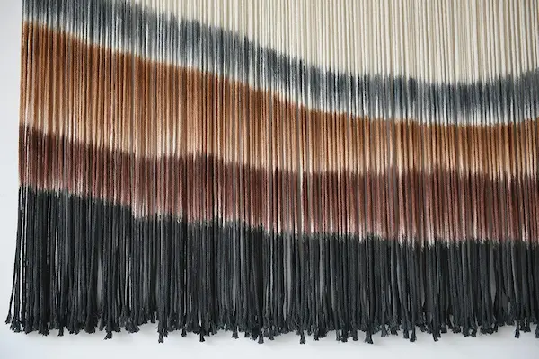 Boho Luxe Tie-Dye Macrame Wall Hanging Tapestry Decor