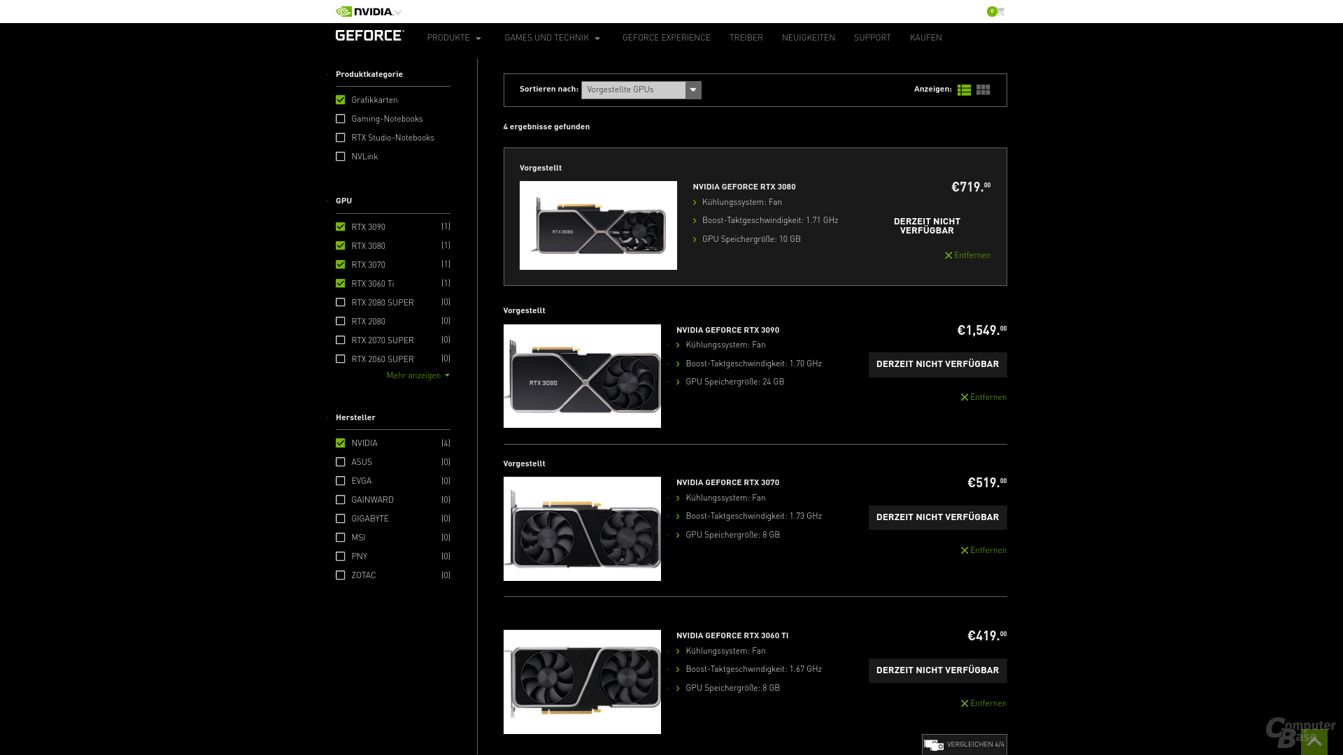 NVIDIA erhöht GeForce RTX 50 Preise um bis zu 30 Prozent