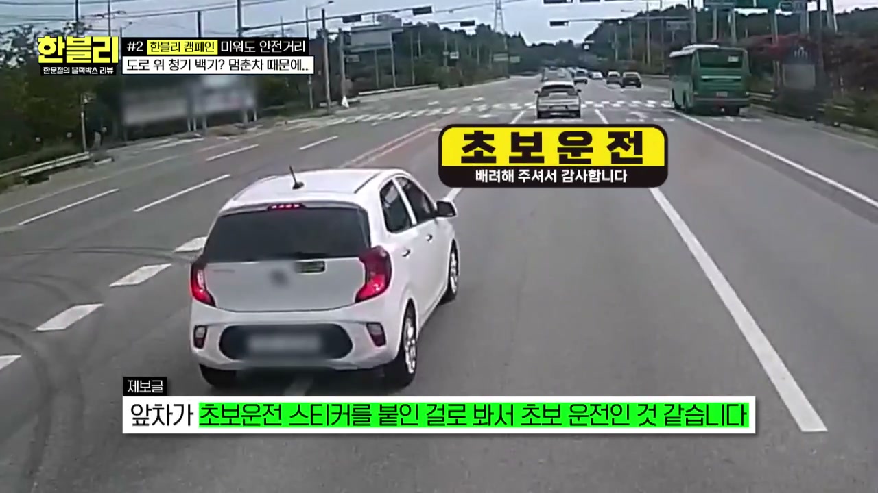 한블리 교차로 급제동사고 추가 캡처 3