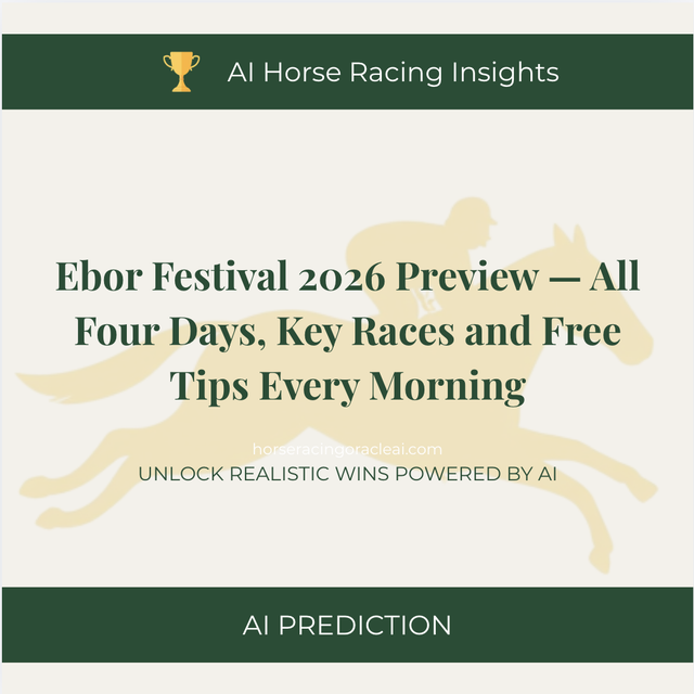 Ebor Festival 2026 Preview — All Four Days, Key Races and Free Tips Every Morning