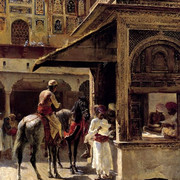 Edwin-Lord-Weeks-Street-Scene-In-India