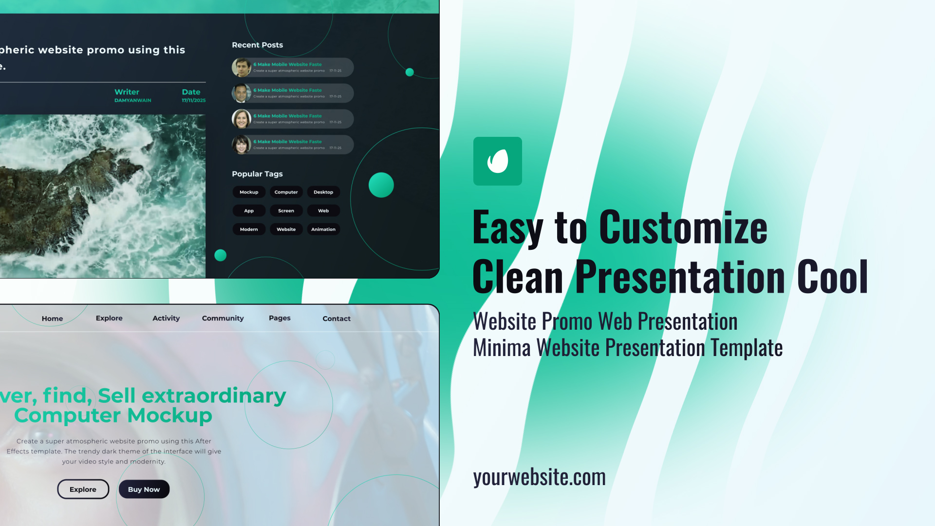Web Desktop Promo Mockup Web Desktop Promo Mockup