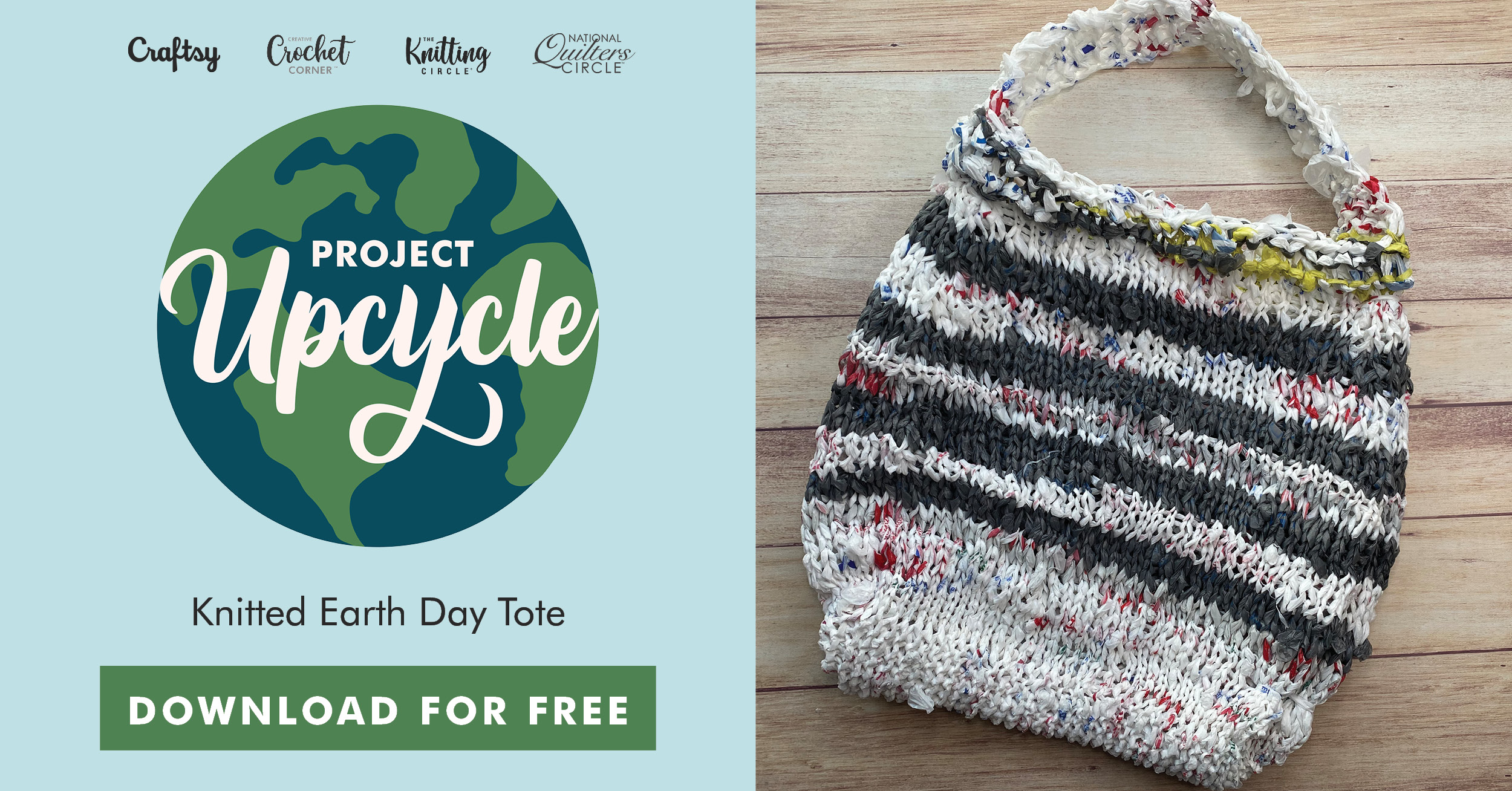 Knitted Earth Day Tote The Knitting Circle Knitted earth day tote the knitting circle