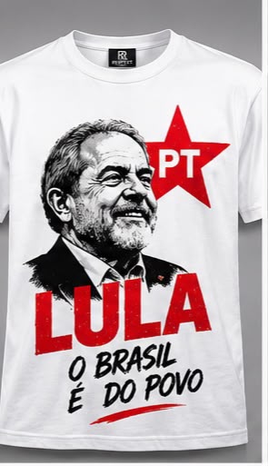 PT - Lula brasil e do povo estampa