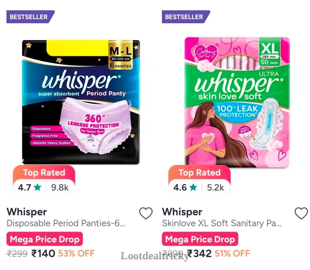 Whisper Min 50 – Amazing Price Drop @ 50% OFF Whisper Min 50 – Amazing Price Drop @ 50% OFF