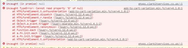 Jquery-error