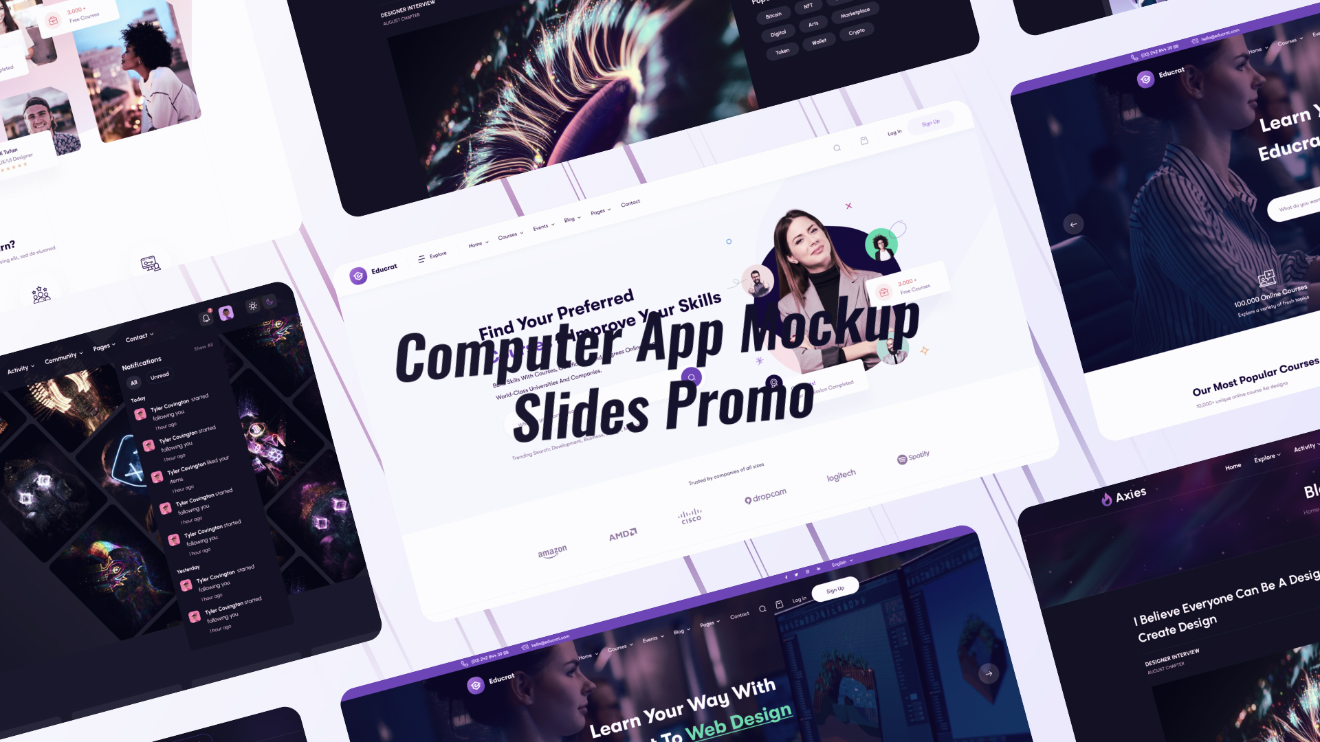 Desktop Promo Website Presentation Desktop Promo Website Presentation