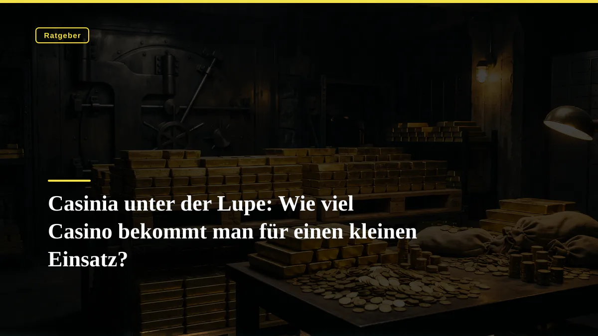 Casinia unter der Lupe: Wie viel Casino bekommt man für einen kleinen Einsatz?