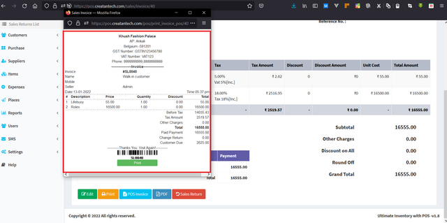 invoice