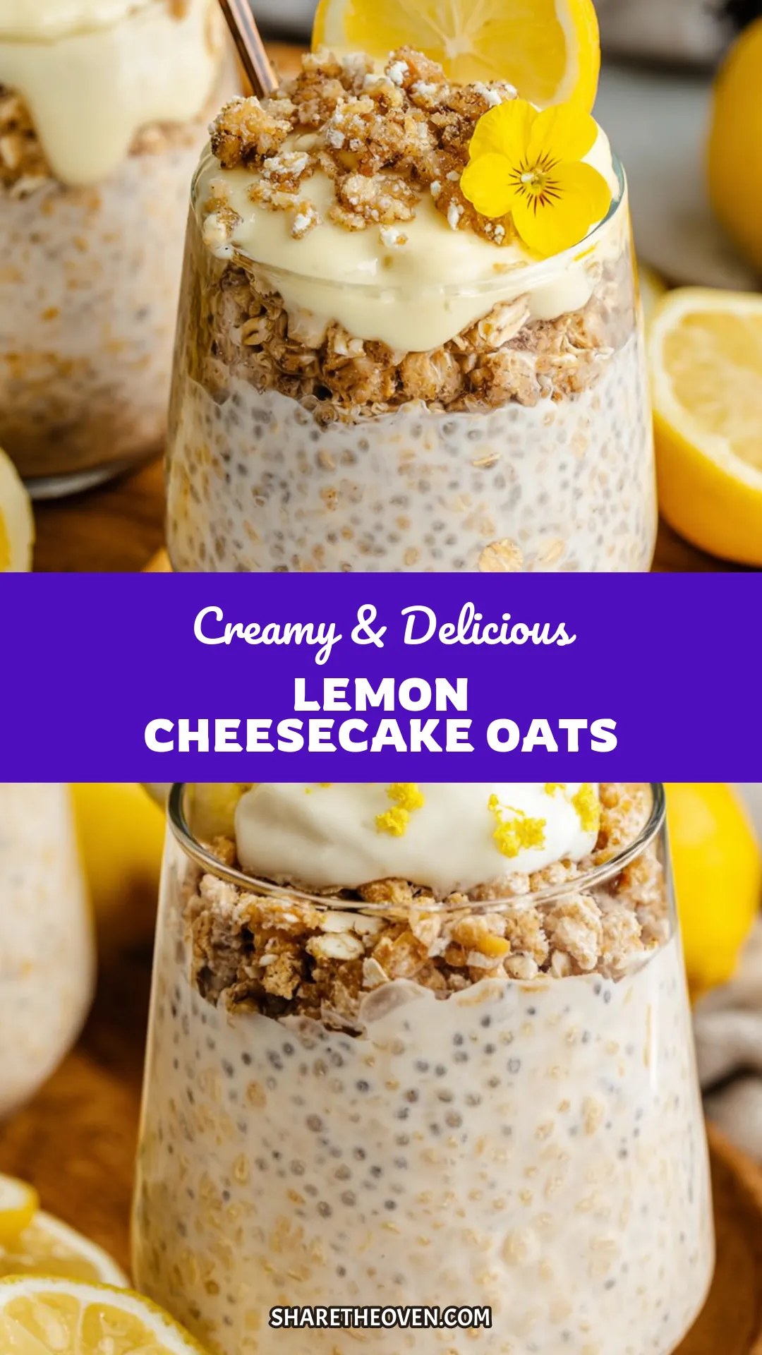 These creamy lemon cheesecake overnight oats are the perfect breakfast prep solution for busy mornings. With a delightful blend of tangy lemon and creamy texture, they make for a refreshing and satisfying meal. Packed with nutrients and easy to make, this recipe requires minimal effort and can be customized with your favorite toppings. Enjoy a delicious start to your day that’s ready when you are. Click to discover the full recipe.