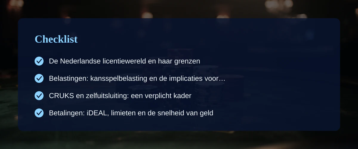 Casino duitsland grens: de praktijk voor een Nederlandse speler met grote bedragen — Checklist