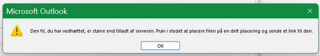 BESKED I OUTLOOK VEDR LILLE VIDEO