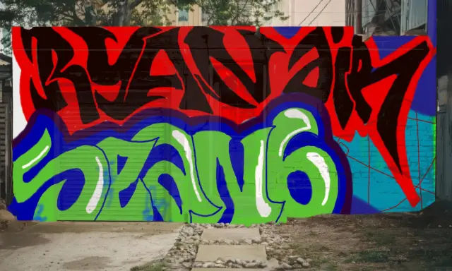 Graffiti artwork by Tkiz