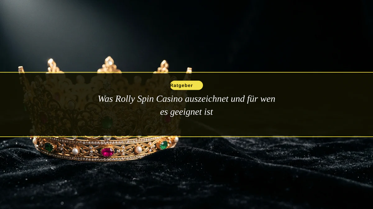 Was Rolly Spin Casino auszeichnet und für wen es geeignet ist