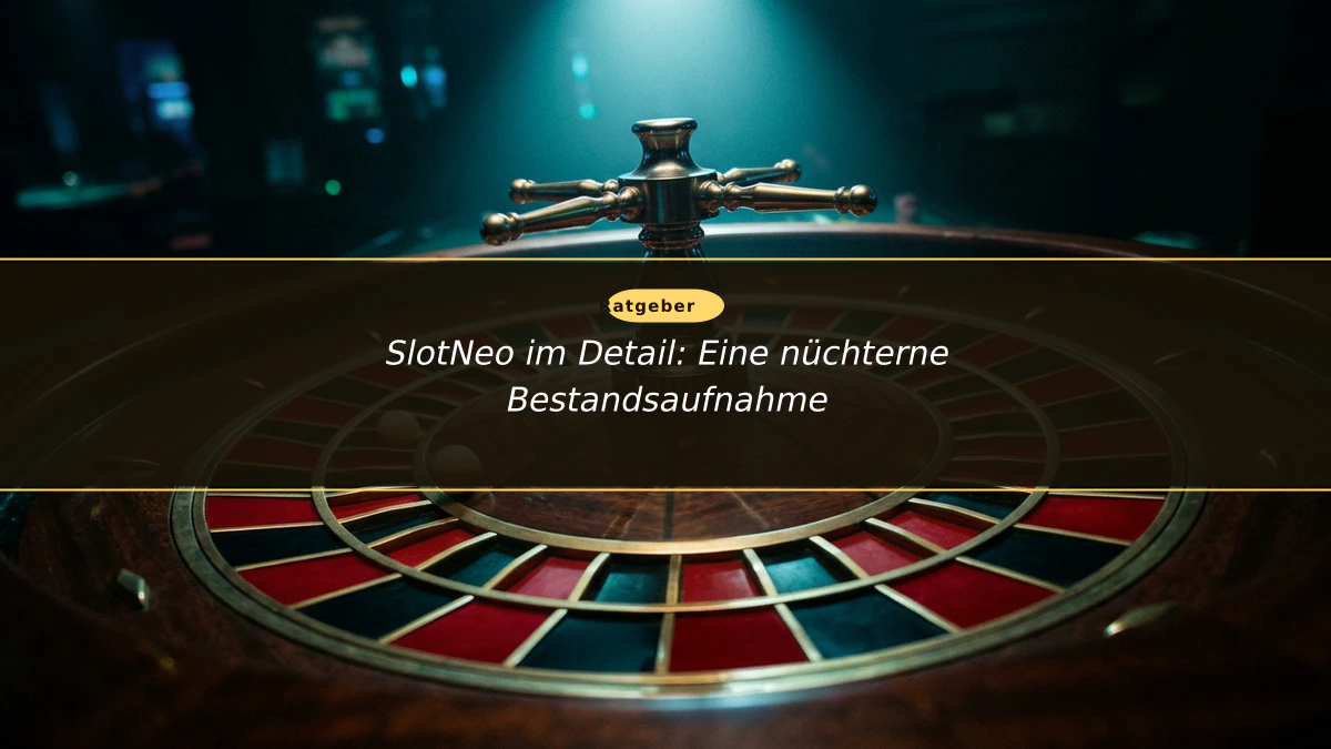 SlotNeo im Detail: Eine nüchterne Bestandsaufnahme