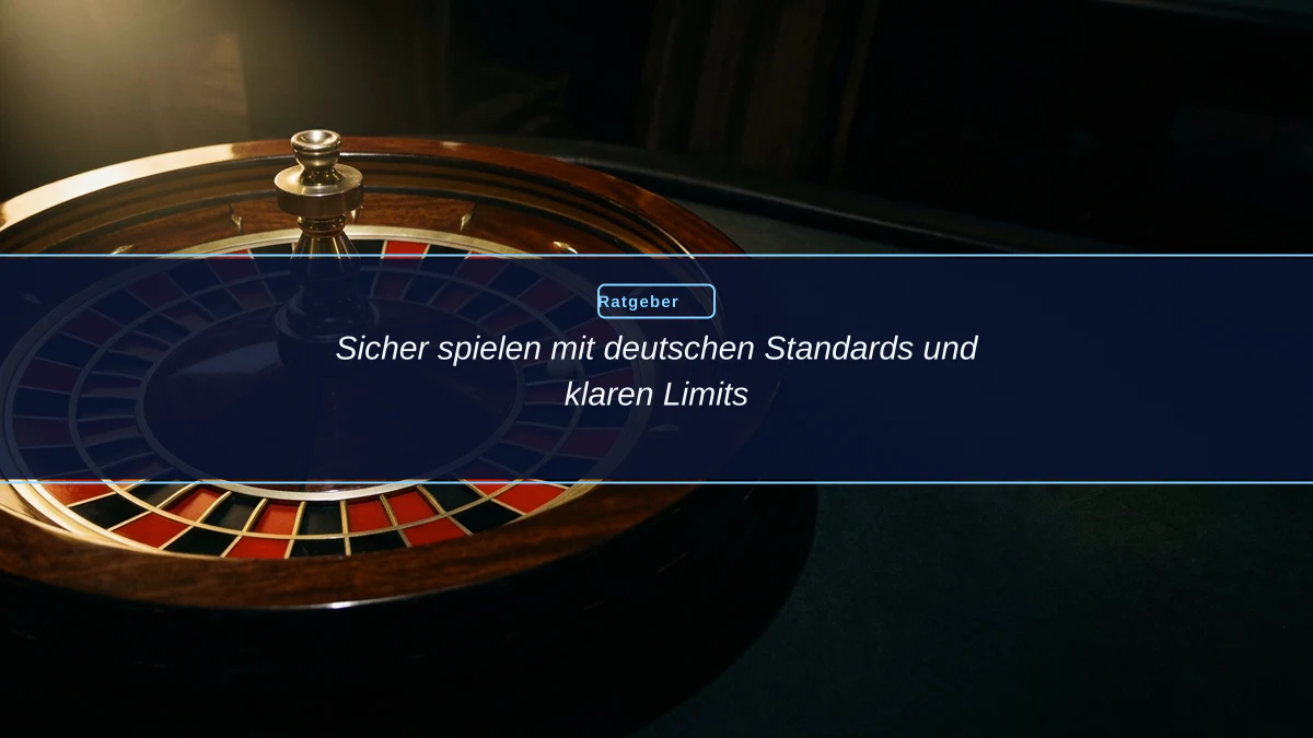 Sicher spielen mit deutschen Standards und klaren Limits