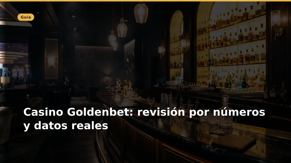 Casino Goldenbet: revisión por números y datos reales