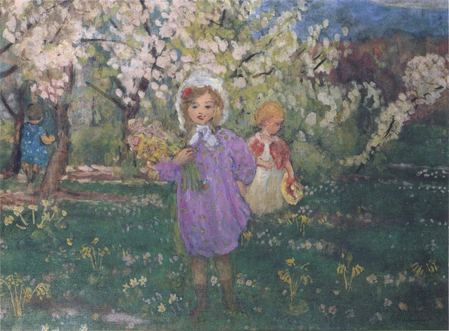 Children-with-Spring-Flowers