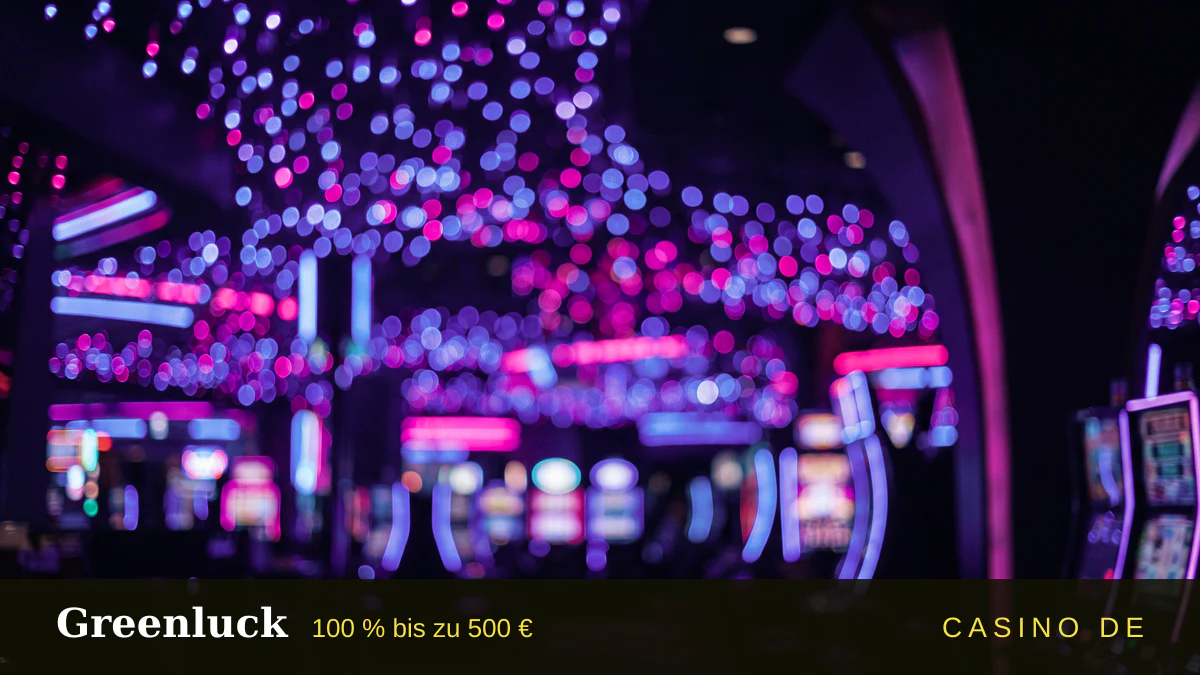 Greenluck Casino — Willkommensbonus 100 % bis zu 500 € + 200 FS, Zahlungen: Visa, Mastercard, Skrill, Neteller, Sofort